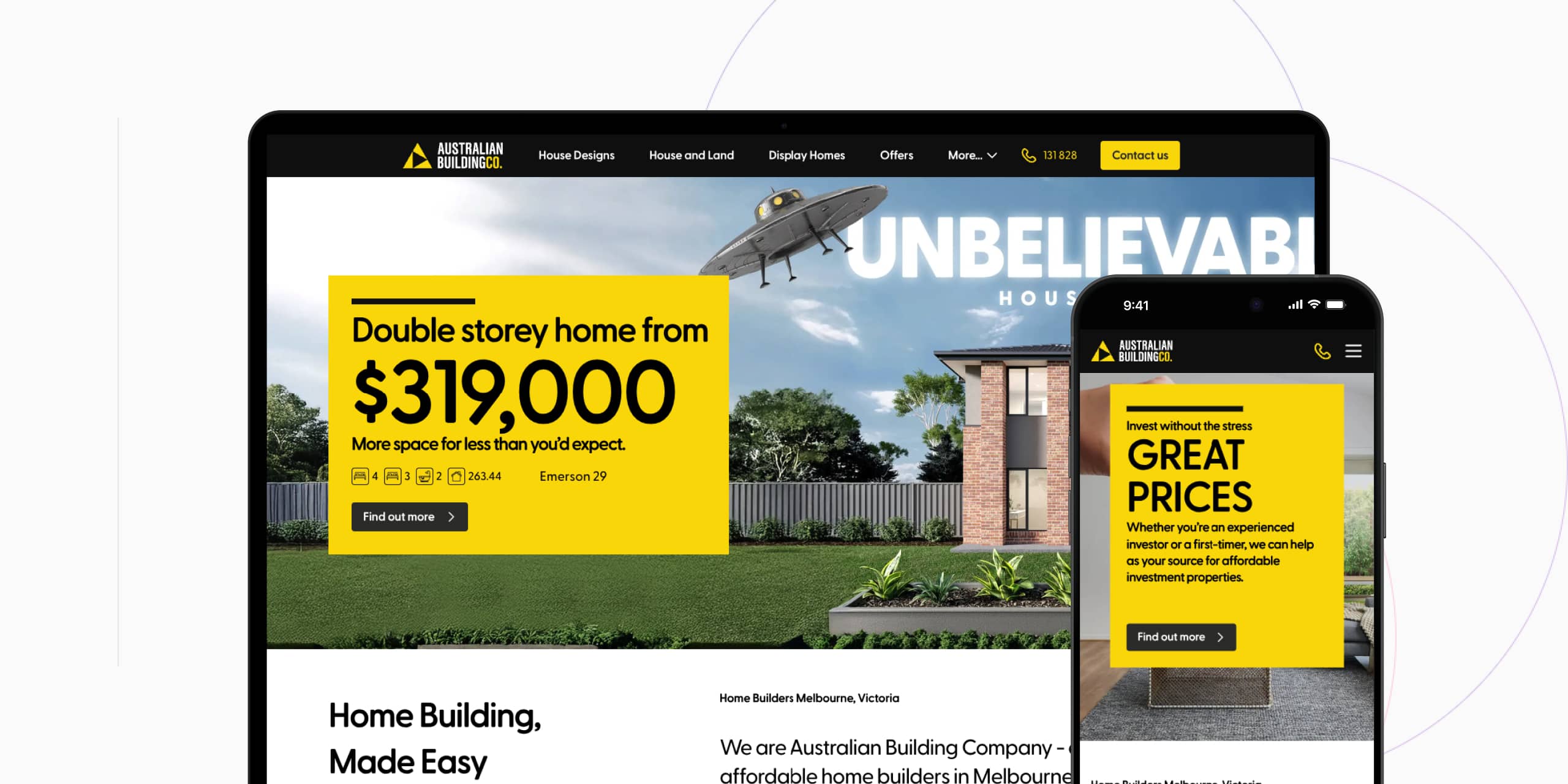 ABC Homes website